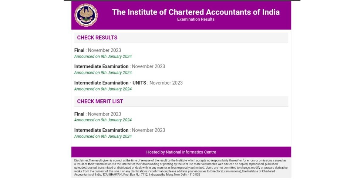 ICAI CA Foundation December-2023 Live: December Result likely today, Link here
