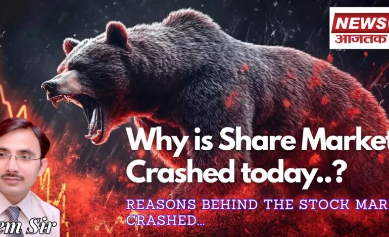 Why Stock Market Crashed today: Sensex drops 733 points, while Nifty falls below 24,700?