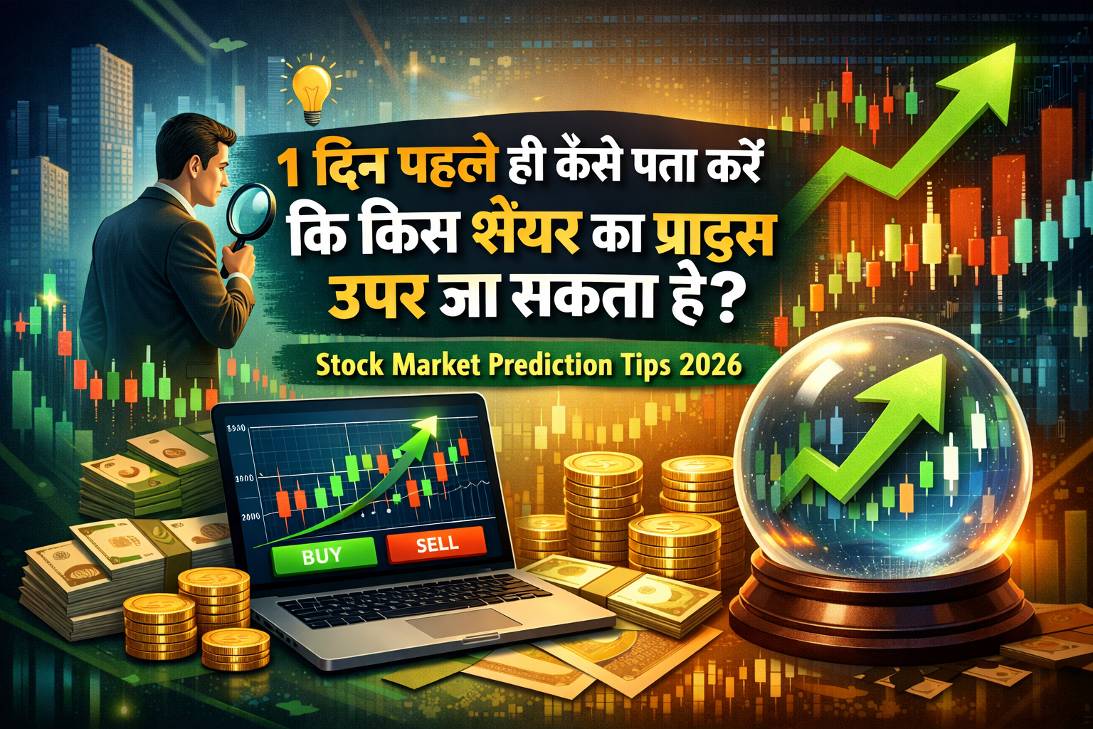 1 दिन पहले ही कैसे पता करें कि किस शेयर का प्राइस ऊपर जा सकता है? | Stock Market Prediction Tips 2026